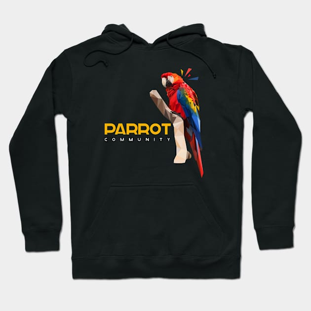 Parrot community Hoodie by Hoperative